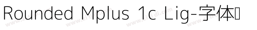 Rounded Mplus 1c Lig字体转换